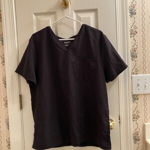 Scrubstar Black V-Neck Scrub Top